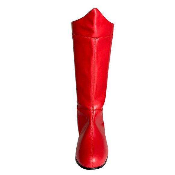 Pleaser Hero Engineer Costume Boots S Red Patent Size S Festival Costume Cosplay - Picture 2 of 10